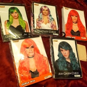NWT Spirit Halloween wigs lot of 5